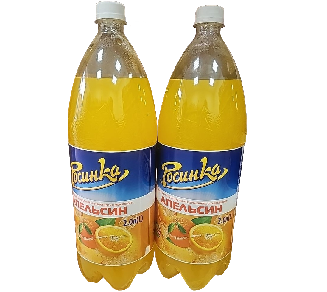 Напиток безалкогольный сильногазированный «Росинка» со вкусом апельсина 2 л
