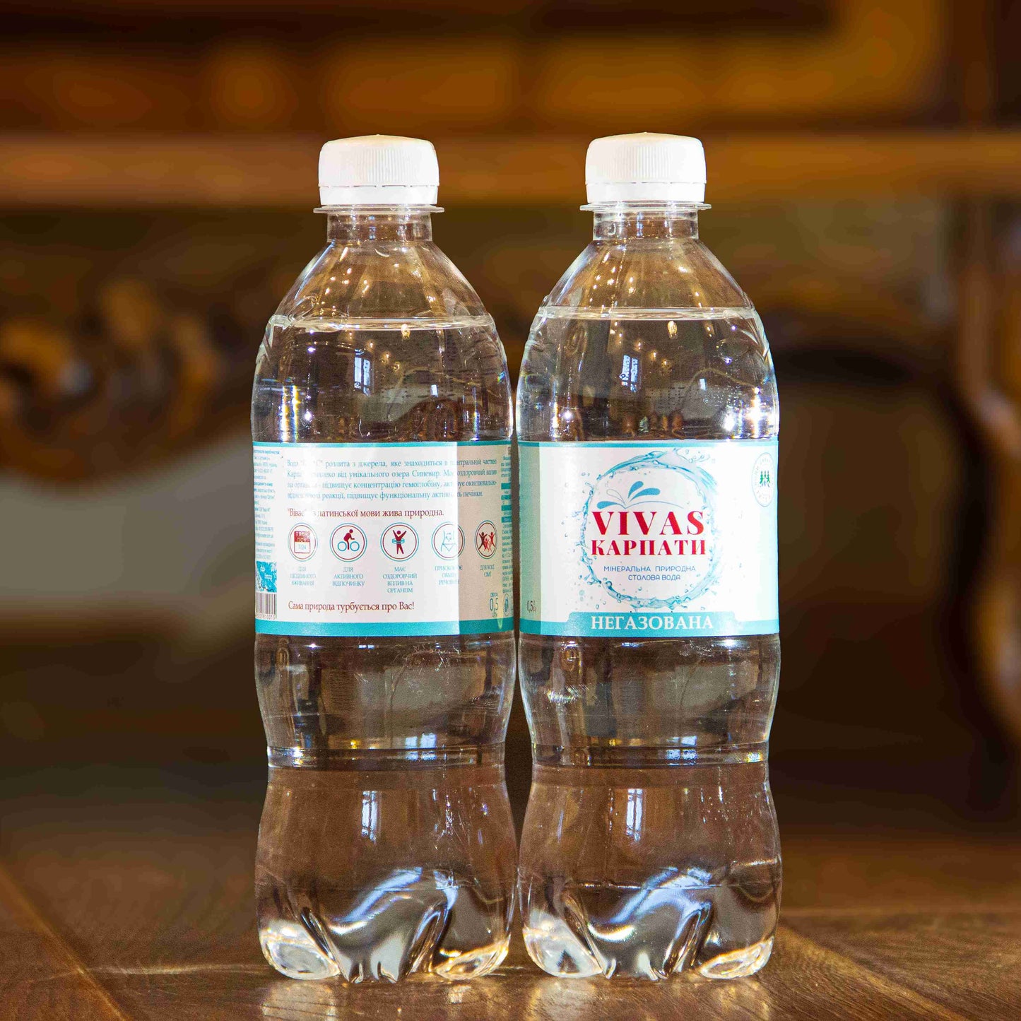 Минеральная природная столовая вода VIVAS 0,5 л (негазированная)
